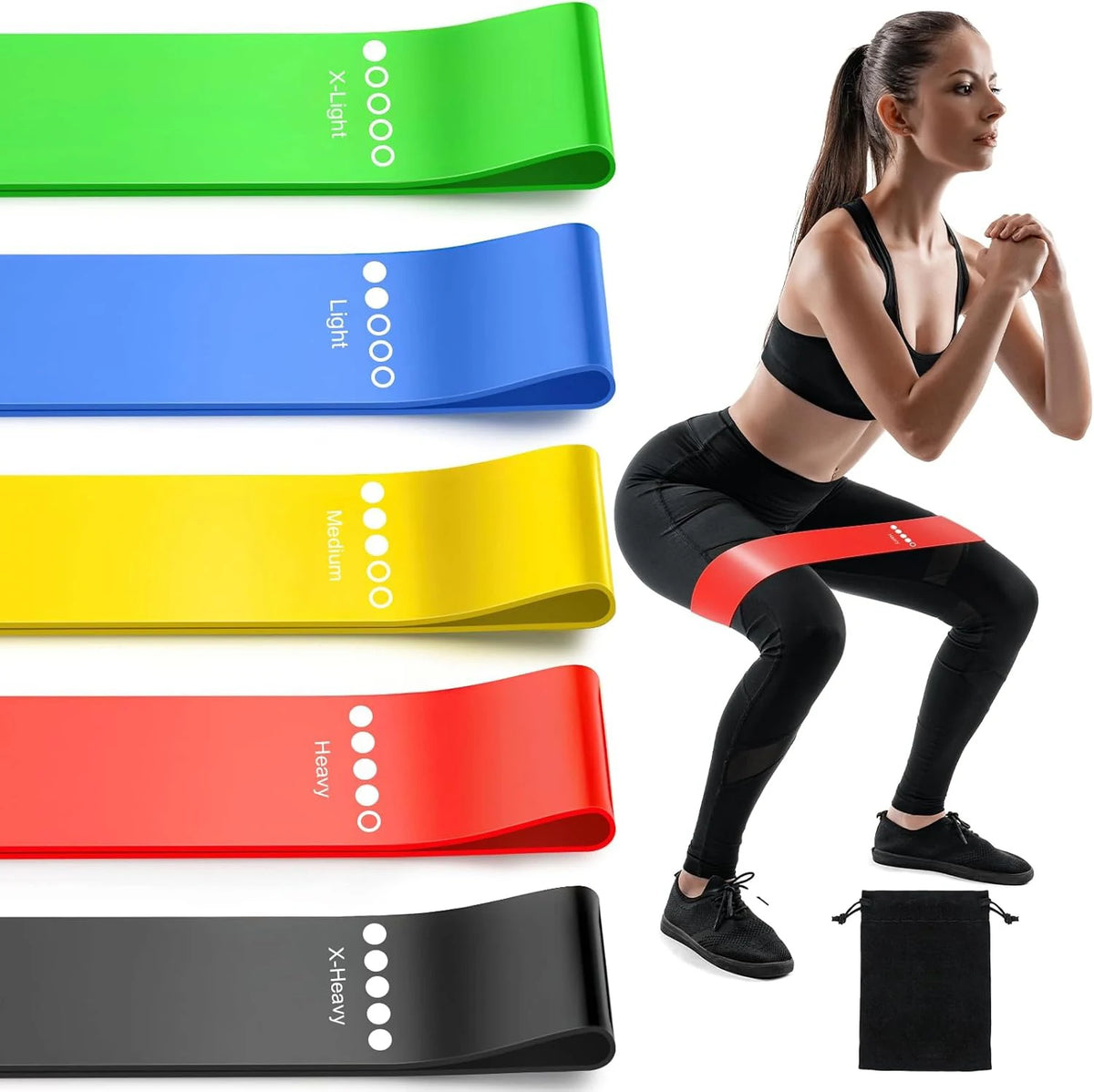 Resistance Bands – 5 Level Set